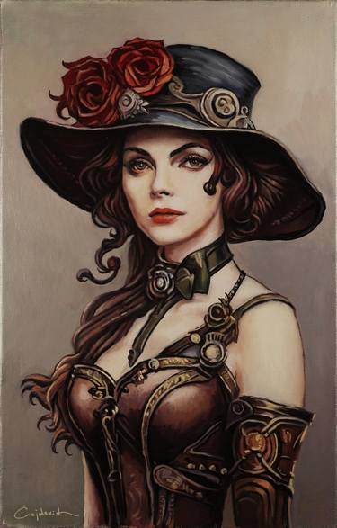 Original Fine Art Portrait Paintings by Wiaczeslaw Gejderich