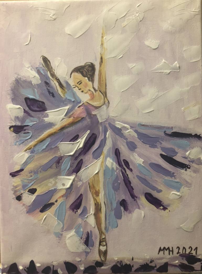 Ballerina Painting by Marina Vidmar | Saatchi Art