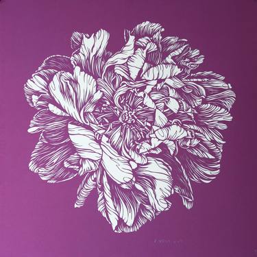 Print of Modern Floral Collage by Iryna Artus