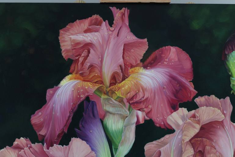 Original Modernism Floral Painting by Iryna Artus