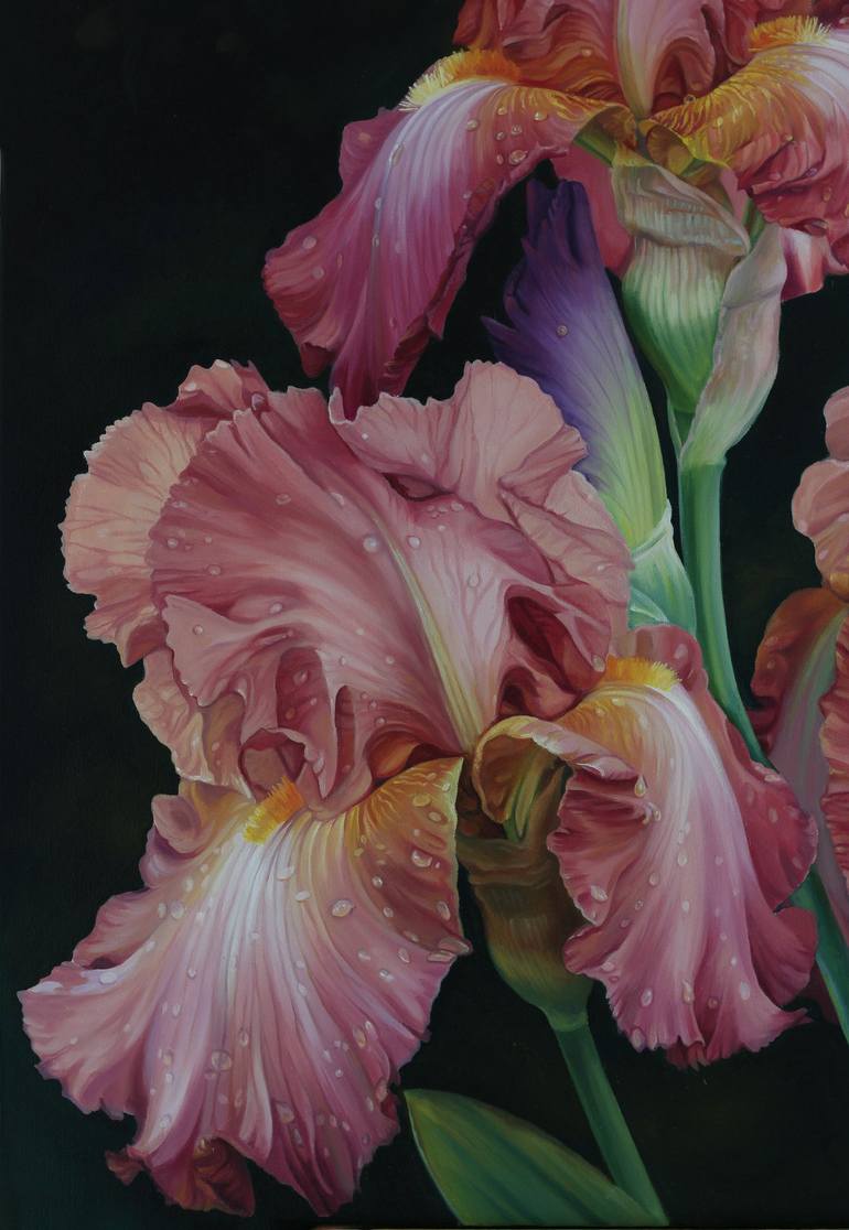 Original Floral Painting by Iryna Artus