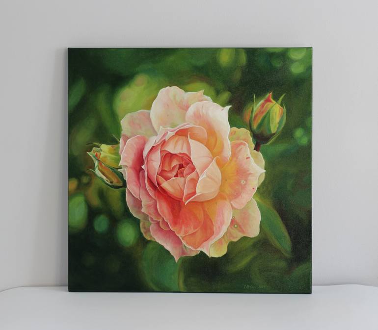 Original Fine Art Floral Painting by Iryna Artus