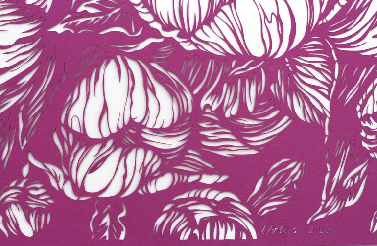 Original Illustration Floral Collage by Iryna Artus