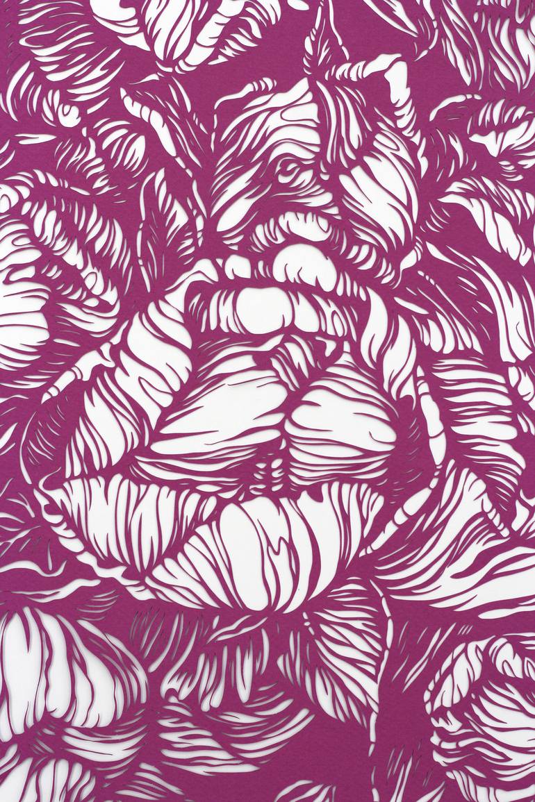 Original Illustration Floral Collage by Iryna Artus