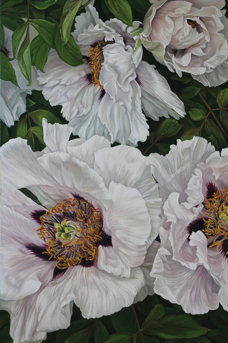 Original Realism Floral Painting by Iryna Artus
