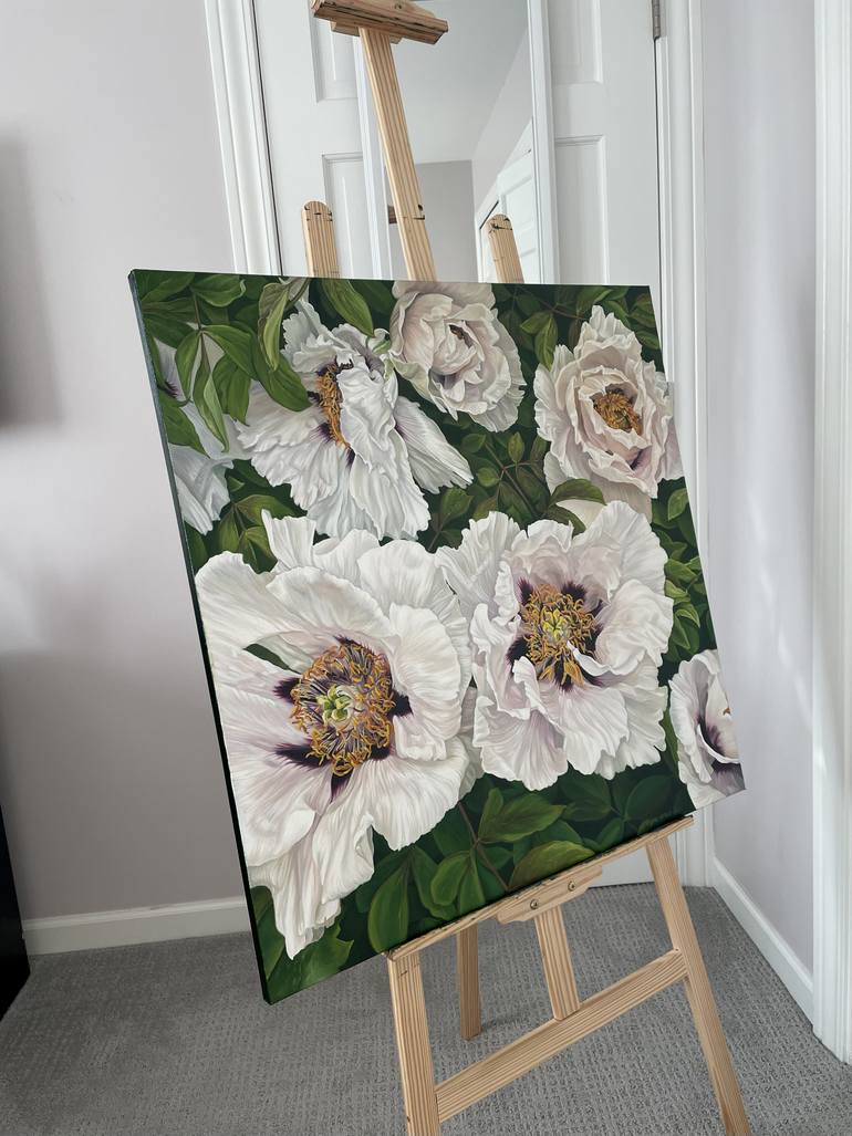 Original Realism Floral Painting by Iryna Artus