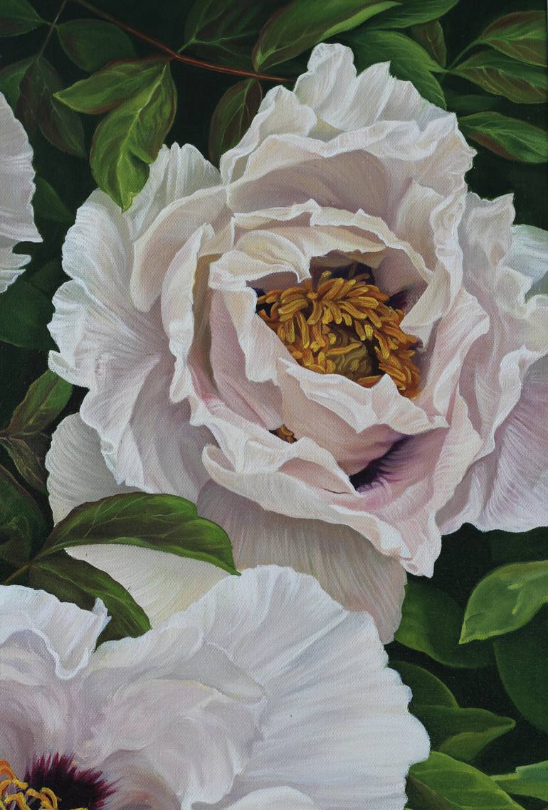 Original Realism Floral Painting by Iryna Artus