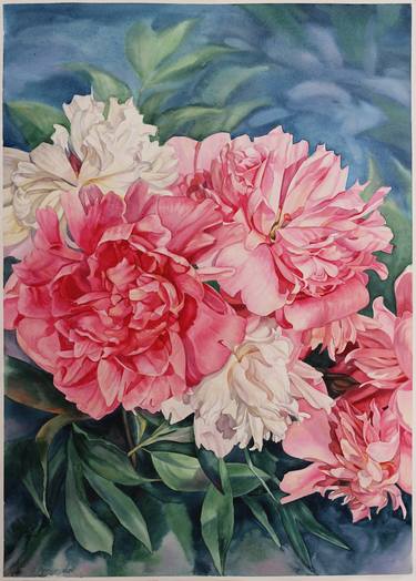 Original Illustration Floral Painting by Iryna Artus