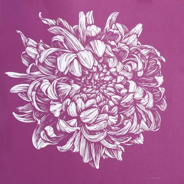 Original Illustration Floral Collage by Iryna Artus