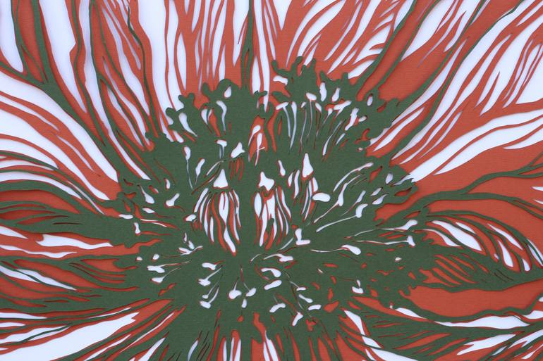 Original Contemporary Floral Collage by Iryna Artus