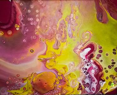 Original Abstract Science Paintings by Linda Tourino