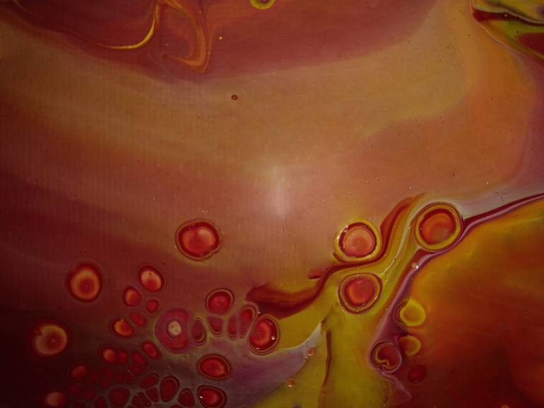 Original Abstract Science Painting by Linda Tourino