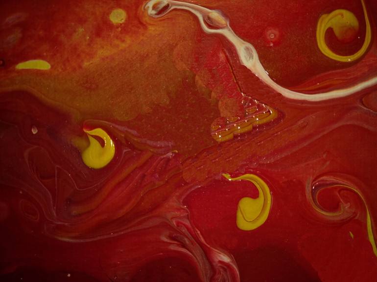 Original Abstract Science Painting by Linda Tourino