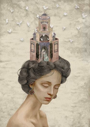 Original Illustration Love Digital by Sahar Khaleghi