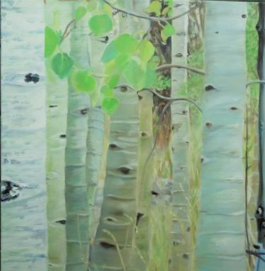 Original Tree Painting by Nancy Cicchetti