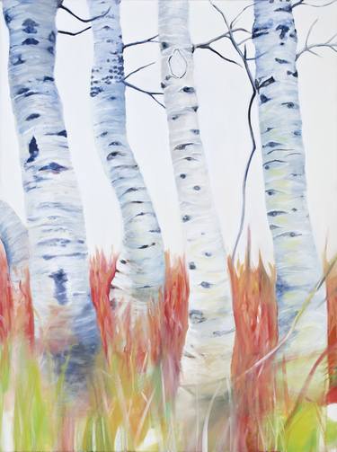 Original Tree Painting by Nancy Cicchetti
