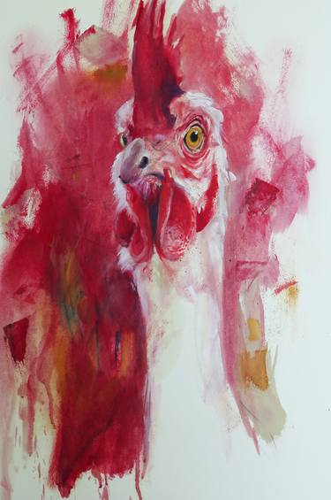 Original Abstract Expressionism Animal Paintings by Bev Horsley