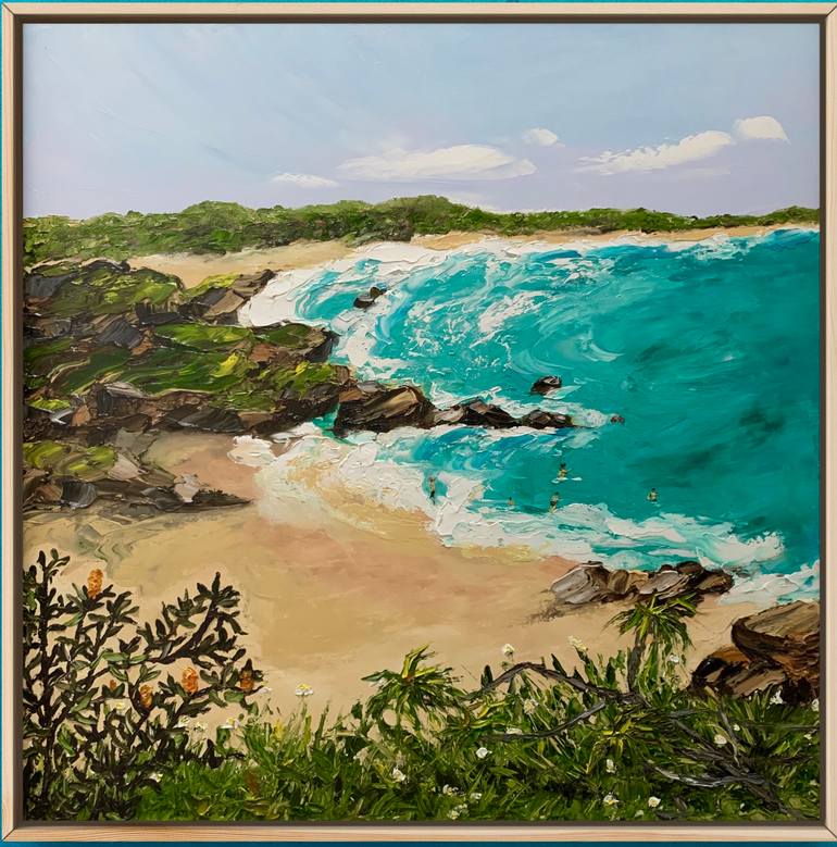 Original Abstract Seascape Painting by Anjana Rai
