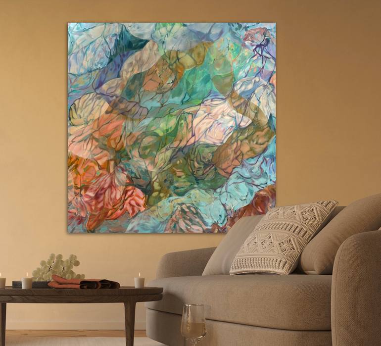 Original Abstract Expressionism Abstract Painting by Mercedes Elizalde Solis