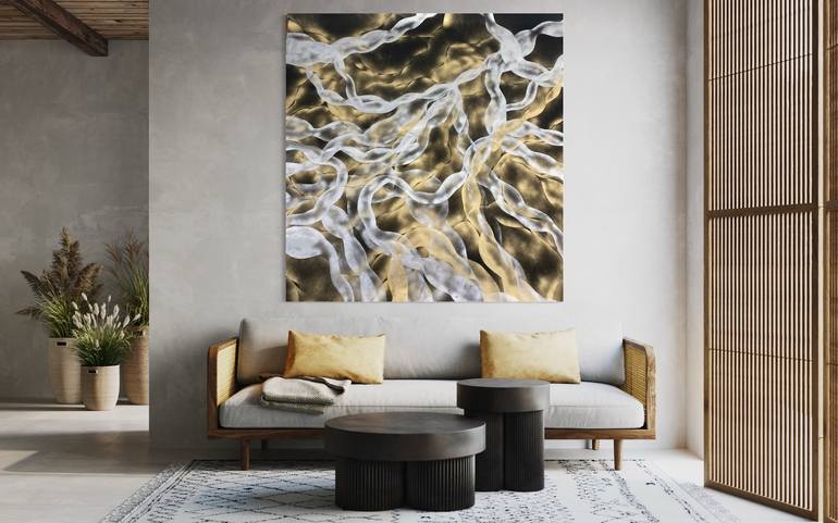 Original Contemporary Abstract Painting by Mercedes Elizalde Solis