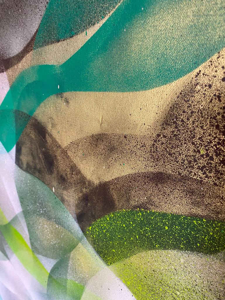 Original Contemporary Abstract Painting by Mercedes Elizalde Solis