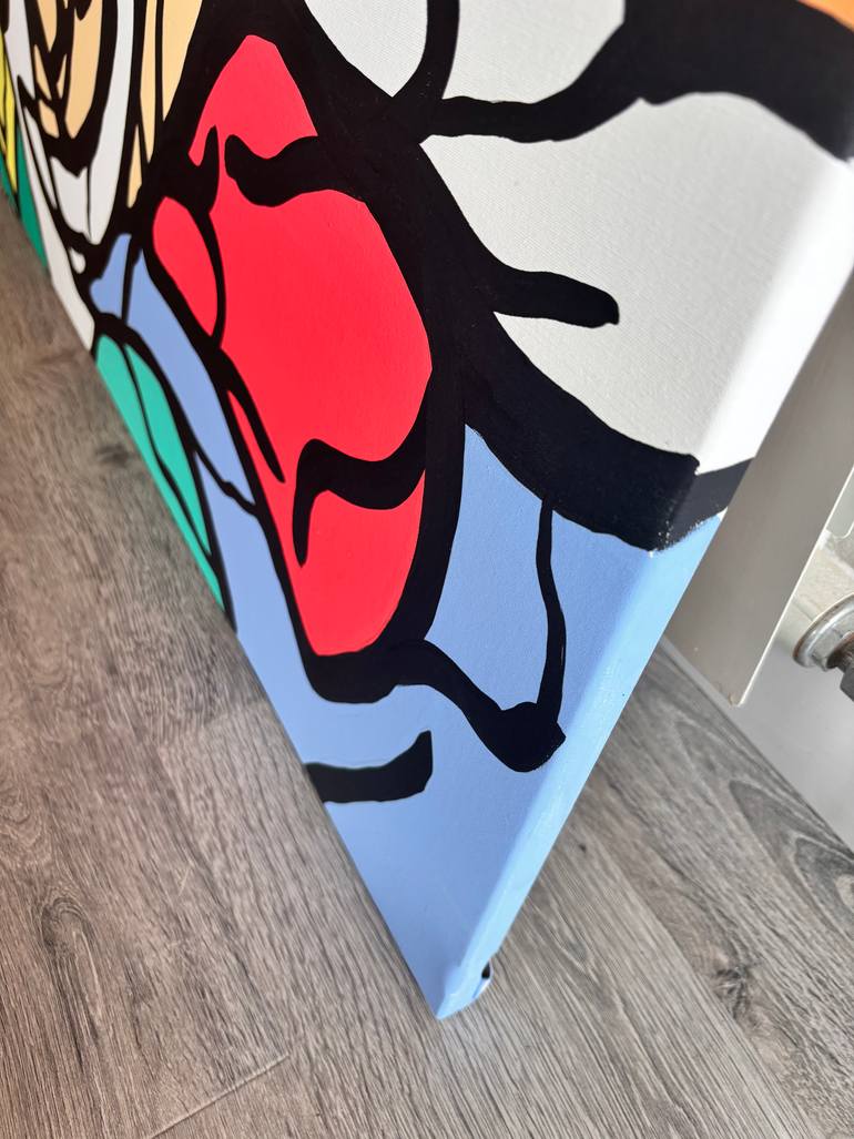 Original Abstract Painting by Mercedes Elizalde Solis