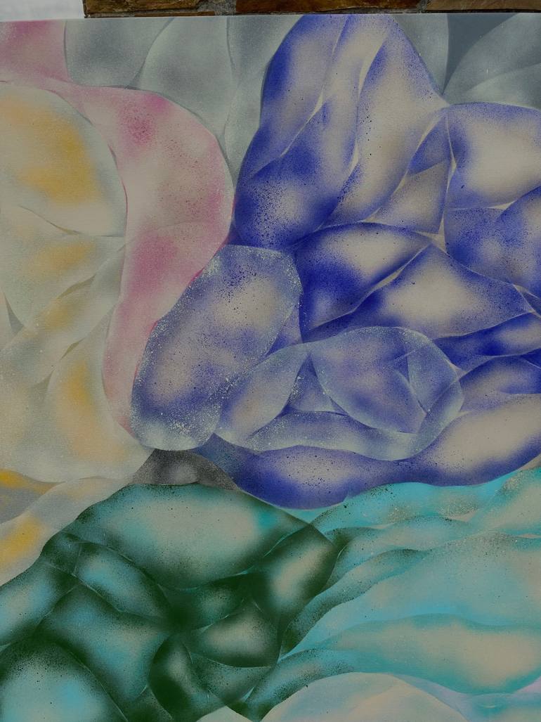 Original Abstract Painting by Mercedes Elizalde Solis