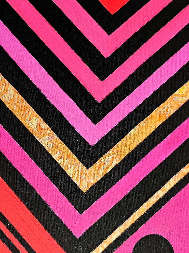 Original Abstract Geometric Painting by Svetlana Saratova