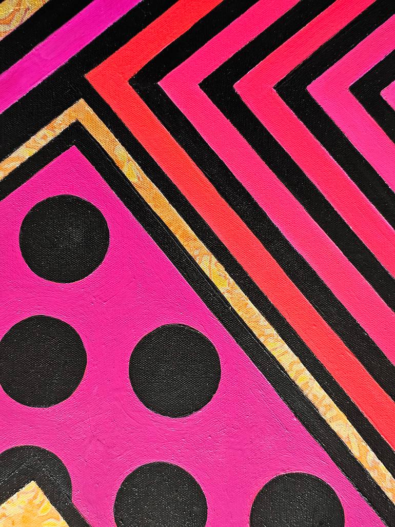 Original Abstract Geometric Painting by Svetlana Saratova