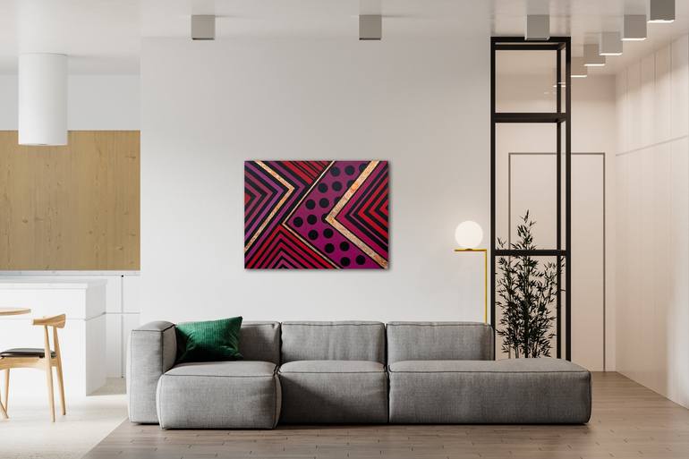 Original Geometric Painting by Svetlana Saratova