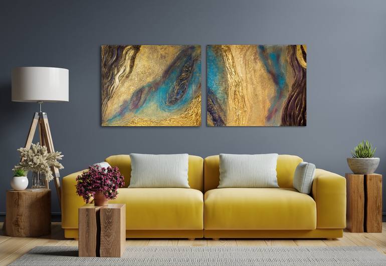 Original Fine Art Abstract Painting by Svetlana Saratova