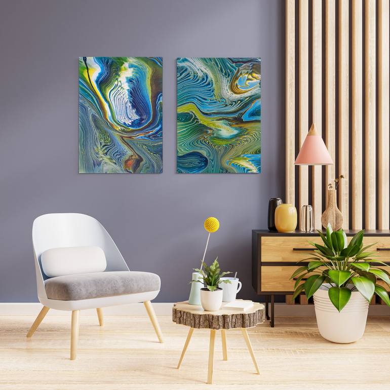 Original Fine Art Abstract Painting by Svetlana Saratova