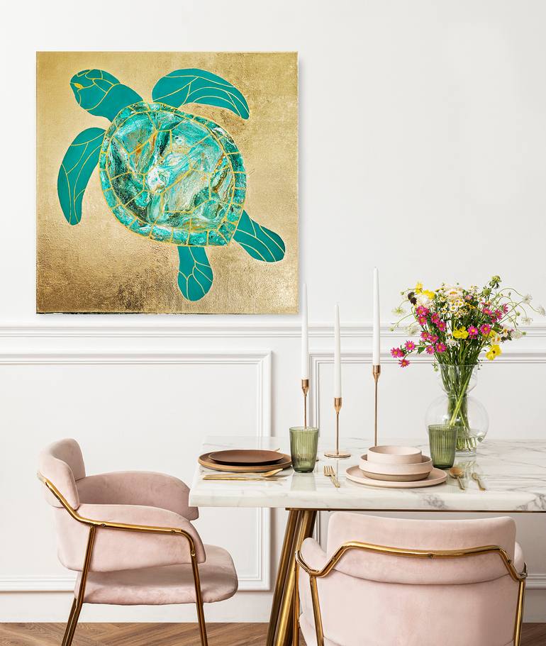 Original Abstract Animal Painting by Svetlana Saratova