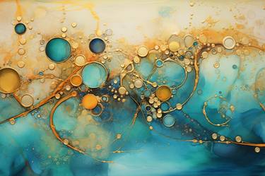 Original Fine Art Abstract Paintings by Svetlana Saratova