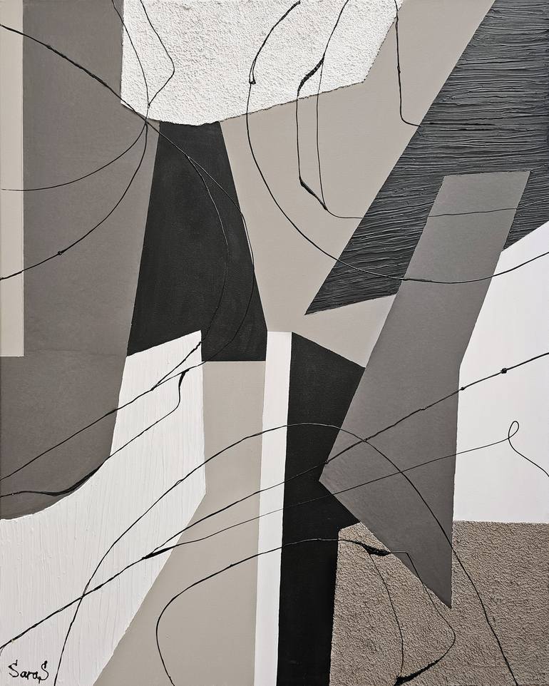 Print of Geometric Abstract Paintings by Svetlana Saratova