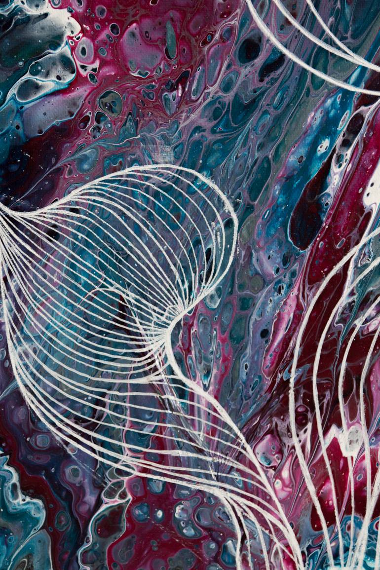 Original Art Deco Abstract Painting by Svetlana Saratova