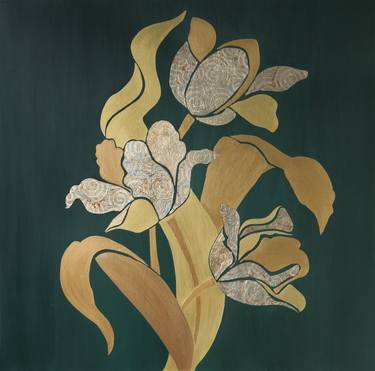 Original Fine Art Floral Paintings by Svetlana Saratova