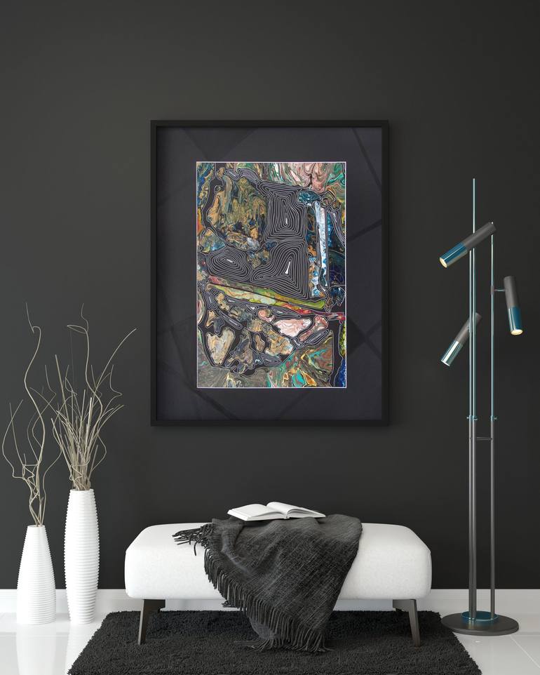 Original Modern Abstract Collage by Svetlana Saratova