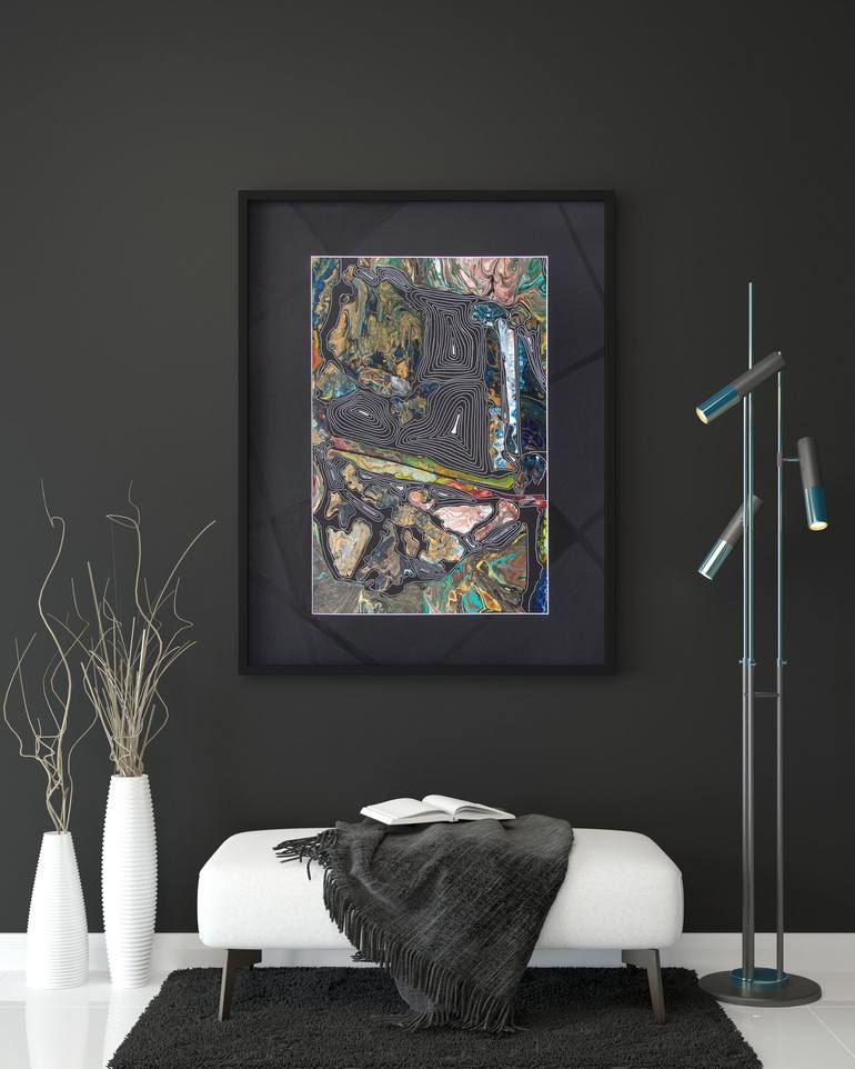 Original Abstract Collage by Svetlana Saratova