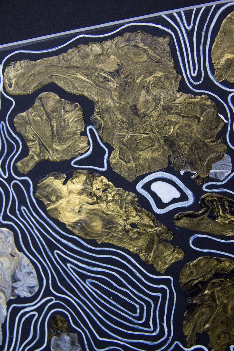 Original Modernism Abstract Collage by Svetlana Saratova