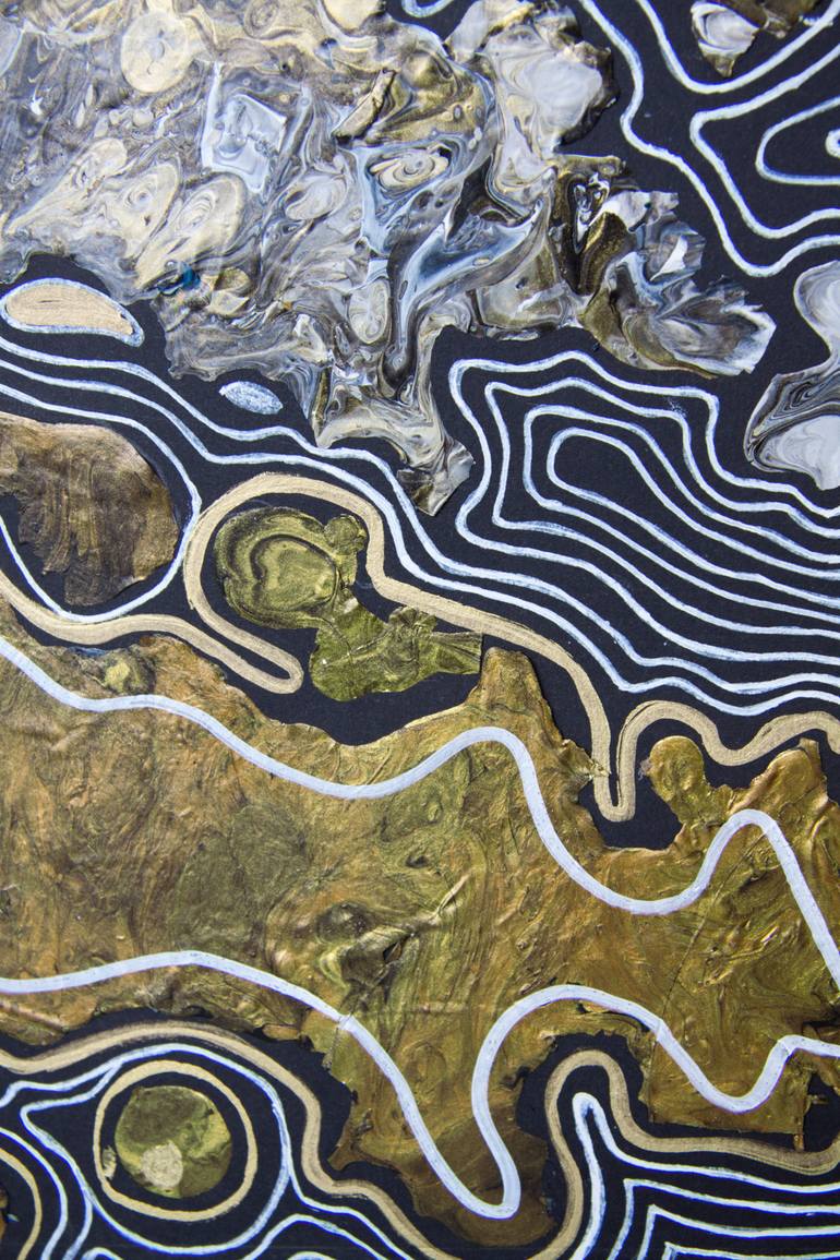 Original Modernism Abstract Collage by Svetlana Saratova