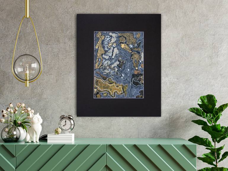 Original Modernism Abstract Collage by Svetlana Saratova