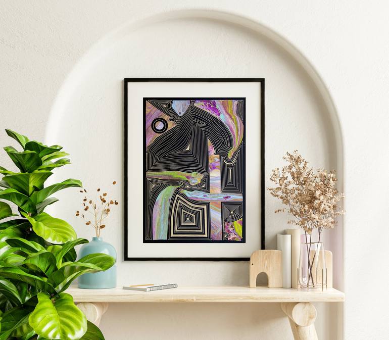 Original Modern Abstract Collage by Svetlana Saratova