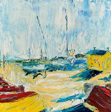 Print of Impressionism Sailboat Paintings by Lizzie McCormick