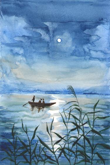 Print of Water Paintings by Maryna Novohorodska