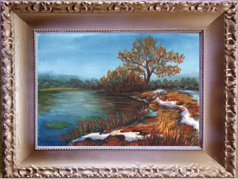 Original Fine Art Landscape Painting by Maryna Novohorodska