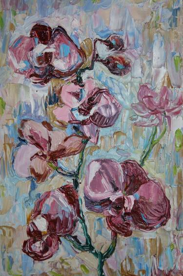 Print of Expressionism Floral Paintings by Maryna Novohorodska