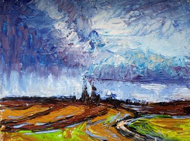Print of Landscape Paintings by Maryna Novohorodska