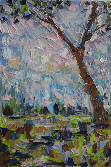 Print of Abstract Tree Paintings by Maryna Novohorodska