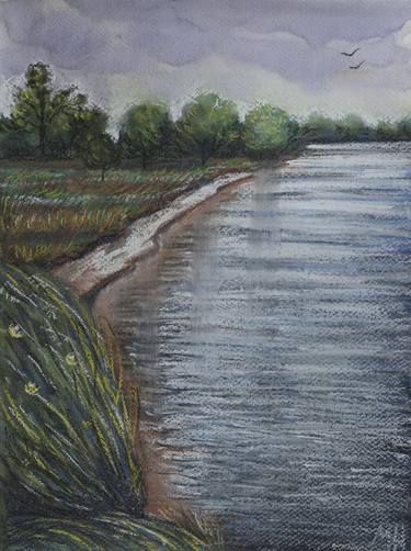 Print of Impressionism Water Paintings by Maryna Novohorodska